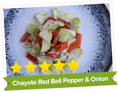 Chayote Red Bell Pepper Onion