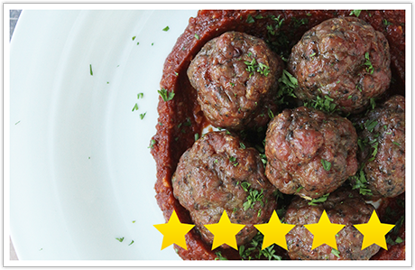 Savory lamb meatballs