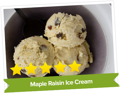 Maple Raisin Ice-cream