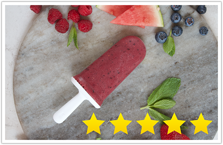 Watermelon, Berry, and Mint Collagen Popsicles