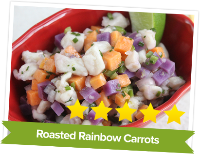 Roasted Rainbow Carrots