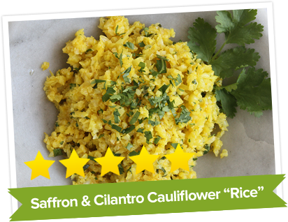 Saffron Cilantro Cauliflower Rice