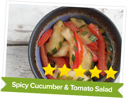 Spicy Cucumber Tomato Salad